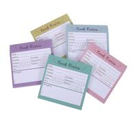 DOITOOL Paquet de 5 Autocollants de Critique de Livres Notes Adhésives | Journal de Lecture, Suivi pour Lecteurs et Discussions, Mini Format Autocollant, Prise de Notes sans Abîmer