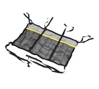 DOITOOL Paquet en Filet Respirant pour Trampoline, Paquet à Chaussures Multifonction en Tissu Mesh Noir, Maximise l'espace de Rangement pour Petits Objets la Zone de Trampoline