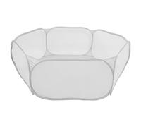 DOITOOL Parc Pliable pour Animaux De Compagnie Clôture Intérieure en Tissu Polyester Gris 6 Pans Ventilation Sécurisée pour Chiens, Chats, Lapins D’intérieur Portable pour Petits Animaux