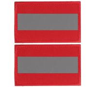 DOITOOL Patch Réfléchissant Adhésif 2 Pièces pour Vêtements et Chaussures, Matériau Tissu Rouge, pour Décoration DIY et Usage Nocturne