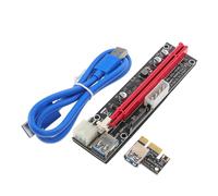 DOITOOL Pci-e Riser Card Câble Extension USB et Alimentation Indicateur LED pour Connexion Stable et Performance Fiable Compatible avec Dispositifs Pcie Montage Facile Plug and Play