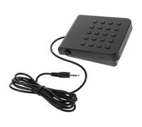 DOITOOL Pédale de sustain universelle pour piano numérique et synthétiseur MIDI Connecteur Jack 3,5 mm Métal Noir Accessoire élégant pour clavier portable