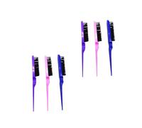 DOITOOL Peigne À Cheveux Pour Femmes 6 Pièces Peigne À Trois Rangées De Poils Brosse À Cheveux Bouclés - Peignes À Cheveux Statiques Couleur Aléatoire