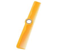 DOITOOL Peigne de Coiffure Rotatif Jaune en Tpr avec Prise Ergonomique Confortable pour Salon Professionnel, Outil Antistatique pour Coiffeurs et Stylisme Capillaire