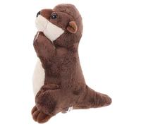 DOITOOL Peluche Loutre de Mer Réaliste en Coton Doux, Compagnon et Amulette, Peluche Mignonne et Moelleuse pour Présent d'anniversaire