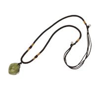 DOITOOL Pendentif Collier de Style Rétro à Pierre Irrégulière en Pierre Naturelle Verte Légère et Décorative Plusieurs styles Couleur Aléatoire Plusieurs styles Accessoire de Mode pour Femme