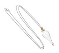 DOITOOL Pendentif Mini Bouteille à Souhaits en Verre Argenté pour Voyage
