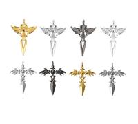 DOITOOL Pendentifs en Alliage Ailes D’ange et Démon, Lot de 8 Pièces DIY pour Fabrication Bijoux, Accessoires Décoratifs pour Colliers et Bracelets, Création Artisanale, Présent