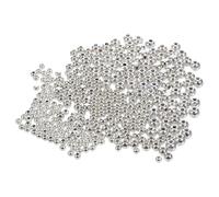 DOITOOL Perles D'arrêt de Pêche 3mm, 4mm et 5mm Argentées, Lot de 300 Pièces pour Montage de Mouches, Matériel de Pêche et Accessoires pour Leurres en Rivière et Mer