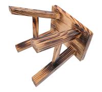 DOITOOL Petit Tabouret Carré en Bois Massif 23 Cm Hauteur Tabouret Simple Multifonction pour Intérieur et Extérieur Siège Portable Robuste pour Repose-Pieds Support Plantes