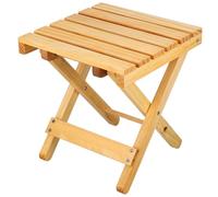 DOITOOL Petite Table D’appoint Pliante en Bois pour Extérieur Table Basse Carrée Compacte Et Légère Support Stable pour Jardin Et Pique-niques Pratique pour Terrasse Et Camping