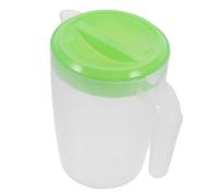 DOITOOL Pichet à Boisson Plastique Vert avec Couvercle Résistant Éclaboussures pour Eau Jus Thé Glacé Barbecue et Fêtes