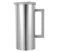 DOITOOL Pichet Inox 2L avec Poignée et Couvercle Scellé, Carafe Multi-Usage pour Jus et Boissons Froides, Acier Inoxydable et PP pour Maison et Bureau