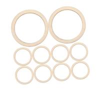 DOITOOL Pièces En Bois Rondes Évidées 5 Cm, Lot De 100 Pcs, Décoration Artisanale Diy, Embellissements Scrapbooking, Couleur Bois Naturel, Loisirs Créatifs, Décoration Maison Et Fête