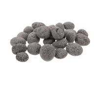 DOITOOL Pierres Chauffantes du Sauna 1kg en Pierre Noire, Usage Intérieur | Compatibles Sauna Sec, Manipulation Facile, Composition Minérale Riche, Chauffe Régulière, Lot de 1kg