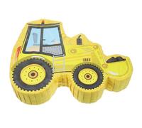 DOITOOL Piñata Pelleteuse Jaune, Piñata D'anniversaire Colorée, Accessoire Fête Chantier, Décoration Garçon et Filles, 1 Pièce, Remplie de Bonbons, pour Fête Thème Construction