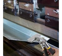 DOITOOL Pince à Tôle Manuelle 3 Pouces à Mâchoires Droites en Acier Traité Thermiquement Poignée Antidérapante pour Pliage Cintrage et Aplatissement de Métal Outil Multifonction pour