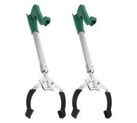 DOITOOL Pince de Ramassage Déchets Ergonomique en Plastique, Lot de 2 Pièces, Outil Polyvalent pour Maison et Nettoyage Facile des Ordures