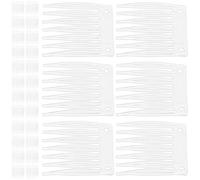 DOITOOL Pinces en Plastique pour Bonnet de Postiche 7 Dents, Fixation Solide et Résistante, Lot de 100 Pièces, Accessoires Indispensables pour Coiffure Professionnelle
