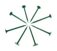 DOITOOL Piquets de Jardin en Plastique Verts 16 Cm 100 Pcs pour Fixation Bâche Jardin, Piquets à Pointes pour Pelouse, Usage Extérieur en Jardinage et Serrage