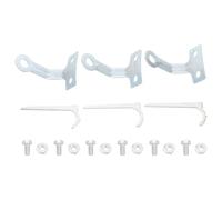 DOITOOL Piquets de Sol pour Parasol Chauffant, Kit Métal, 6,5 CM | Ancrages pour Chauffage de Terrasse, Pose Rapide, Stabilité Renforcée, Pelouse et Surface Gravillonnée