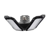 DOITOOL Plafonnier De Garage Led Pliable 80w à 5 Panneaux, Noir, Réglable, Large Tension Ac85-265v, Éclairage Multi-angles Pour Atelier Et Garage, Usage, Installation Facile, Longue Durée