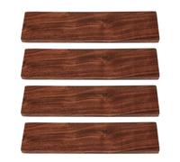 DOITOOL Planches de Noyer Massif 20x5x1 Cm, 4 Pièces, Bois Carré Non Finition pour Sculpture et Loisirs Créatifs, Blocs Robustes pour Travail du Bois et Décoration Intérieure
