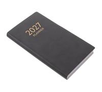 DOITOOL Planificateur de Rendez-vous 2027 A6 de Poche, Noir, Papier PU