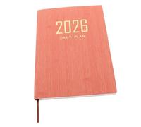 DOITOOL Planner Format avec Couverture Cuir PU Rose Organiseur et Vertical Hebdomadaire Anglais pour et Professionnelle