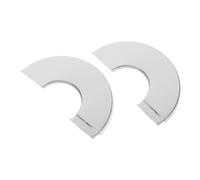 DOITOOL Plaque de Recouvrement Plomberie Acier Inoxydable Rosace Murale Fendue Ronde pour Tuyaux Garniture Décorative pour Robinetterie de Salle de Bain et Cuisine