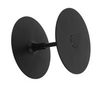 DOITOOL Plaque de Recouvrement pour Trou de Porte 67 Mm en Acier Inoxydable Noir Cache-trou de Serrure Pêne Dormant Compatible Épaisseur 45 Mm Cache Porte Sécurisé et Extérieures