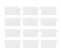 DOITOOL Plaques Inférieures 12 Pièces Ajout de Poids et Maintien Droit en Plastique 89 Mm, Accessoires pour Stores Verticaux pour Lamelles Chambre ou Buanderie