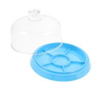 DOITOOL Plateau de Rangement Horlogerie en Plastique Bleu Compartiments Léger pour Stocker Petites Pièces et Bijoux, pour Bureau et École