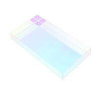 DOITOOL Plateau de Rangement Ménager en Acrylique Rectangulaire Irisé, Petit Format Léger pour Cosmétiques, Bijoux et Objets Quotidiens, Plateau Décoratif Polyvalent pour Salle de Bain