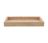 DOITOOL Plateau de Toilette Salle de Bain Rectangulaire Marbre 9,8 X 4,7