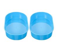 DOITOOL Plateau Distributeur de Remède en Plastique Bleu, Robuste et Facile à Nettoyer, 2 Pièces pour Centres Médicaux et Hôpitaux, Organisateur Pratique pour Pilules et Comprimés