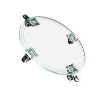 DOITOOL Plateau Facile à Déplacer Rond Porte-Plantes en Acrylique Transparent roulettes, Base Mobile pour Pot de Fleurs pour Balcon ou Terrasse
