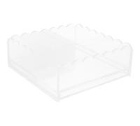 DOITOOL Plateau festonné : Plateau Transparent en Acrylique ondulé avec tiroir Coulissant - Organiseur de vanité Polyvalent pour Bureau, Salle de Bain, Artisanat, décoration d'intérieur