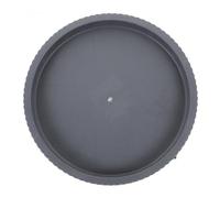 DOITOOL Plateau Mobile à roulettes Rond pour Plantes en Pot Gris 250, Support Renforcé pour Jardinières Intérieur Extérieur, Bac Roulant Stable et Pratique pour Déplacer Pots et Bonsaïs Facilement