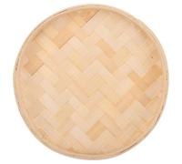 DOITOOL Plateau Suspendu Bambou Rond Naturel Panier Mural Tressé Polyvalent pour Décoration et Service Plateau Artisanal pour Salon Chambre et Cuisine Design Écologique et Élégant