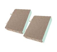 DOITOOL Plateforme en Carton Ondulé pour Perroquets 2 Pcs Jouet à Mâcher pour Calopsittes Moyen Taille Aire D’Exercice pour Cage Oiseaux Petits Compagnons