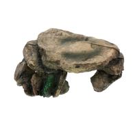 DOITOOL Plateforme Tortue pour Habitat de Repos Abri Bronzage Reptiles Grotte Résine Terrarium Décoration Cachette Lézards Geckos