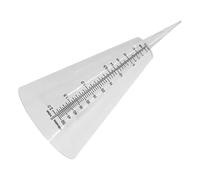 DOITOOL Pluviomètre de Jardin Transparent avec Piquet Cône Gradué pour Mesure Précise Pluie Résistant aux Intempéries Réutilisable pour Pelouse et Extérieur