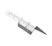 DOITOOL Pluviomètre Verre Transparent avec Support Acier Inoxydable Installation Facile et Stable pour Jardin Mesure Précise Pluie Extérieur