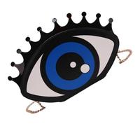 DOITOOL Pochette D'œil en Pu Noir, Paquet à Main Léger pour Filles | Grosse Capacité, Design Uni Polyvalent, Structure Peu Déformable et Résistante aux Cassures, Style Élève