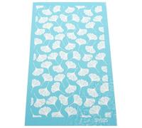 DOITOOL Pochoir de Sérigraphie pour Pâte Polymère Ginkgo Feuille en Polyester Réutilisable Surface Lisse Séchage Rapide pour Décoration DIY et Bois