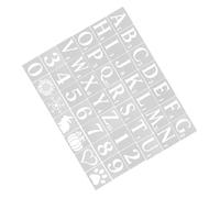 DOITOOL Pochoirs Lettres Alphabet Réutilisables Plastique pour Garçon Fille Modèles Lettres et Chiffres pour Peinture DIY Maison Ensemble