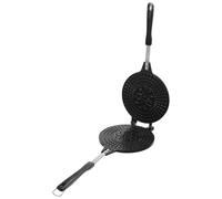 DOITOOL Poêle à Rouleaux pour Cornets de Glace 17 Cm en Alliage D'aluminium Antiadhésive, Ustensile Cuisine pour Cuisson Uniforme, pour Maison, Restaurant et Stand Alimentaire