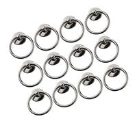 DOITOOL Poignées De Tirage Circulaires Noires Élégantes Poignée De Porte À Alésage Unique Pour Commode Armoire Ensemble De Poignées De Tiroir Darmoire De Style Vintage