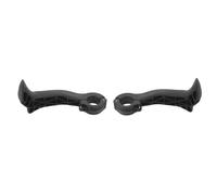 DOITOOL Poignées D'extrémité de Guidon en Nylon Noir pour VTT, Extension Ergonomique 22,2mm, Durabilité Exceptionnelle, Adaptées pour Cyclisme en Montagne et Longues Distances, Lot de 2